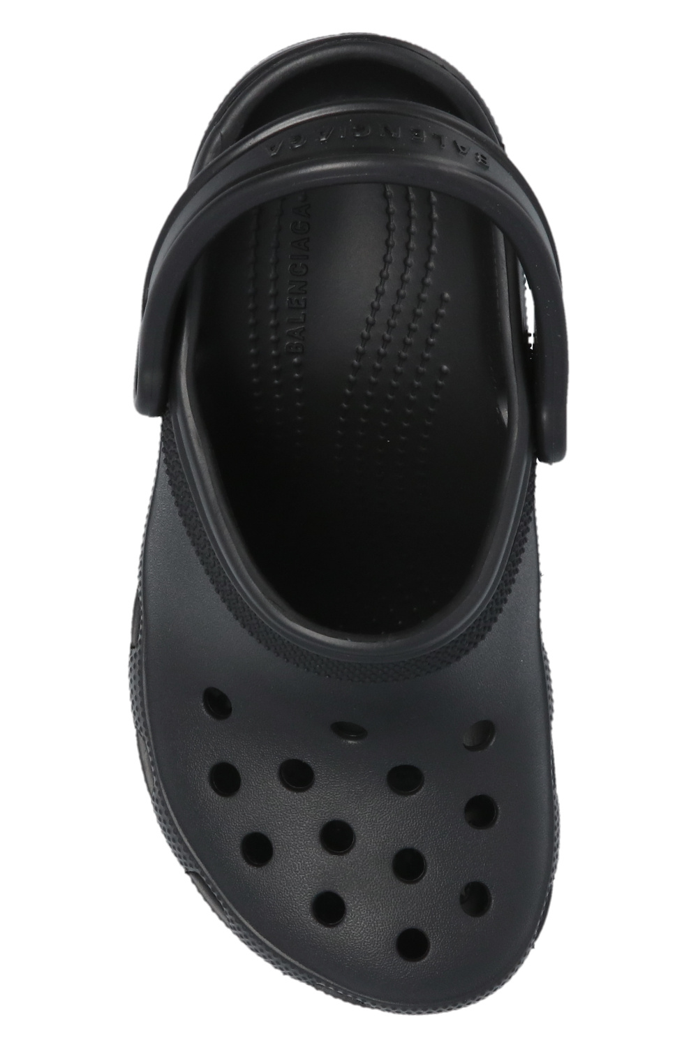 Black balenciaga online crocs